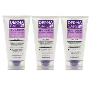 ژل شستشو صورت درماسیف مدل sensiderm حجم 150 میلی لیتر مجموعه 3 عددی